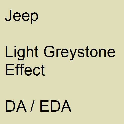 Jeep, Light Greystone Effect, DA / EDA.